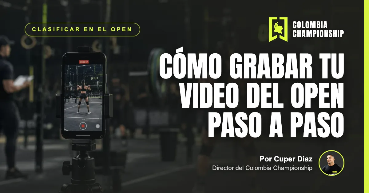 Cómo grabar tu video del Open paso a paso